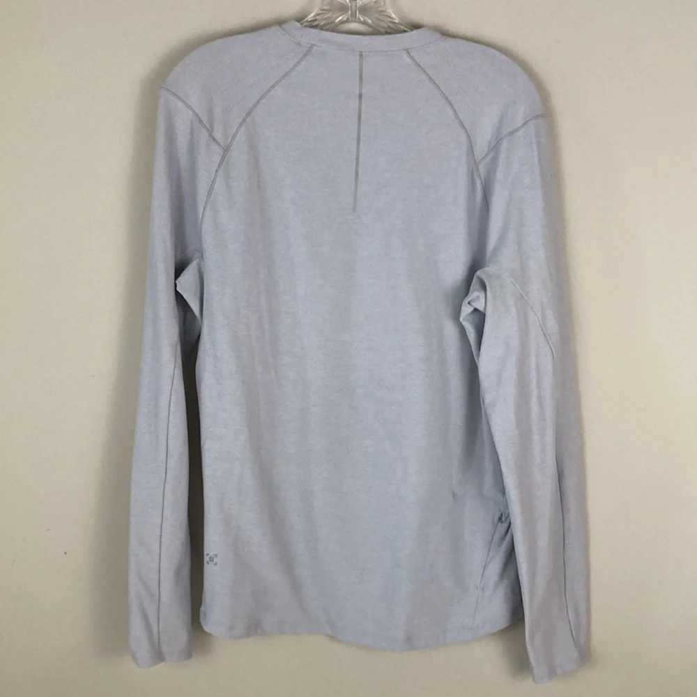 Lululemon men’s long-sleeve 124 gray/blue shirt, medium - Picture 9 of 16